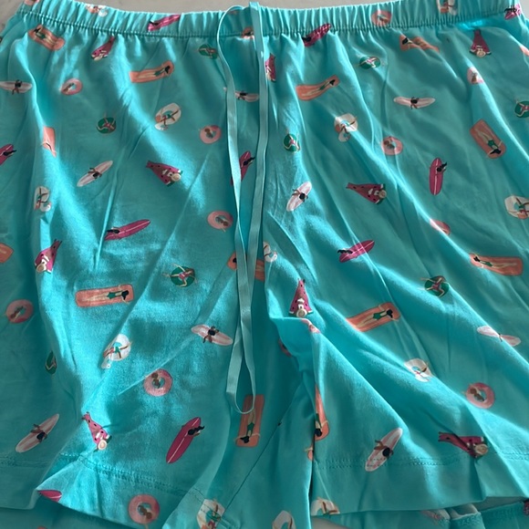 Charter club blue pajama shirt and short set - Picture 2 of 3